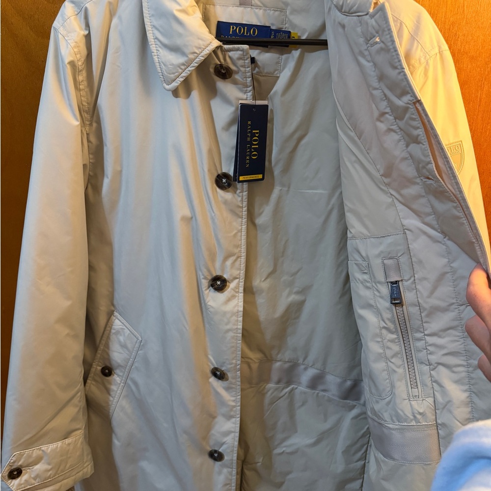 Ralph Lauren Men's Cream Raincoat - Picture 4 of 7